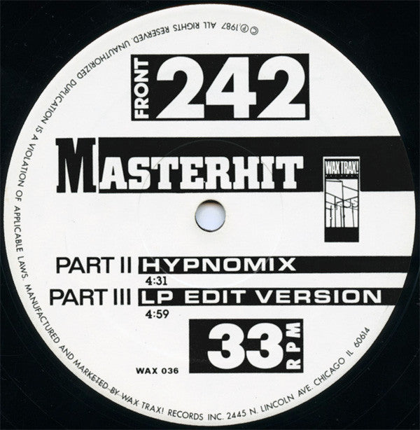 Front 242 : Masterhit (12")