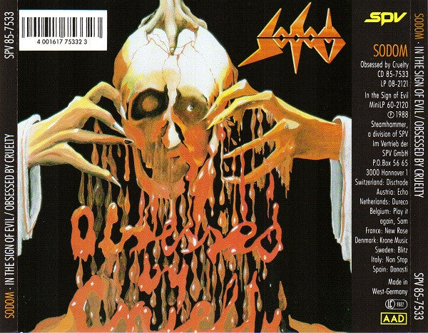 Sodom : In The Sign Of Evil / Obsessed By Cruelty (CD, Comp)