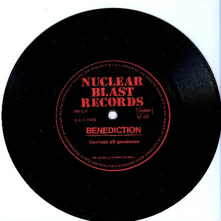 Benediction / Pungent Stench : Confess All Goodness / Blood, Pus & Gastric Juice (7")