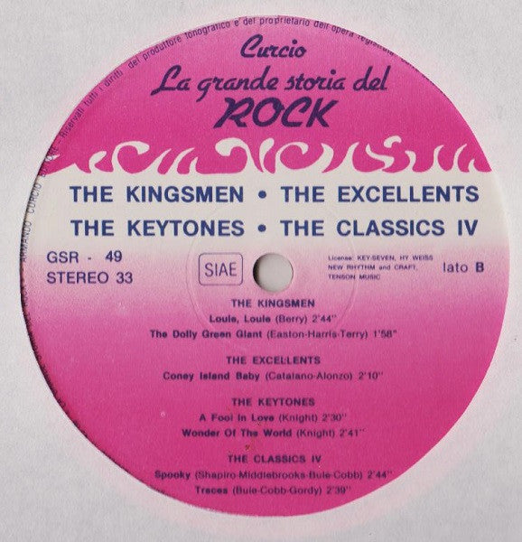 Various : Johnny And The Hurricanes / The Kingsmen / The Excellents / The Keytones / The Classics IV (LP, Comp)