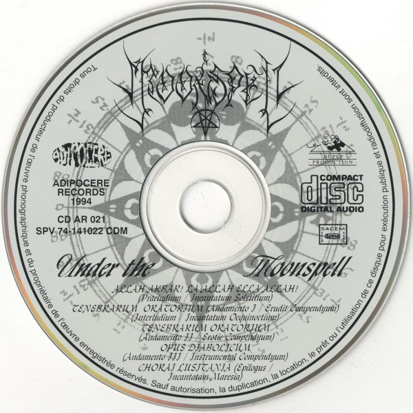 Moonspell : Under The Moonspell (CD, EP, RP)