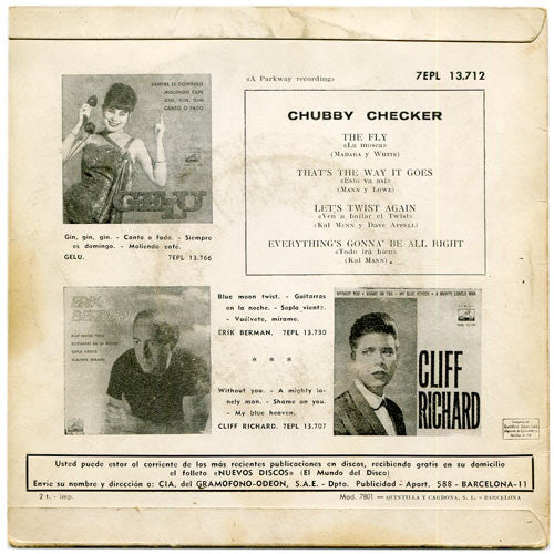 Chubby Checker : The Fly (7", EP)