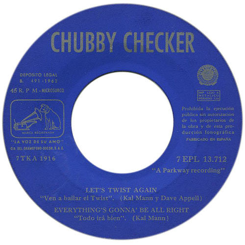 Chubby Checker : The Fly (7", EP)