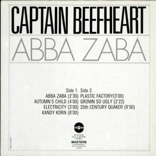 Captain Beefheart : Abba Zaba (LP, Comp, RE)
