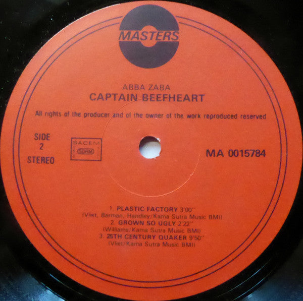 Captain Beefheart : Abba Zaba (LP, Comp, RE)