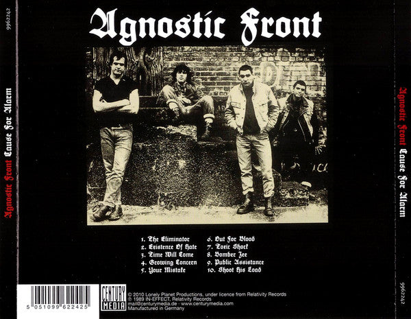 Agnostic Front : Cause For Alarm (CD, Album, RE)