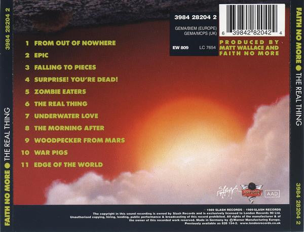Faith No More : The Real Thing (CD, Album, RE)