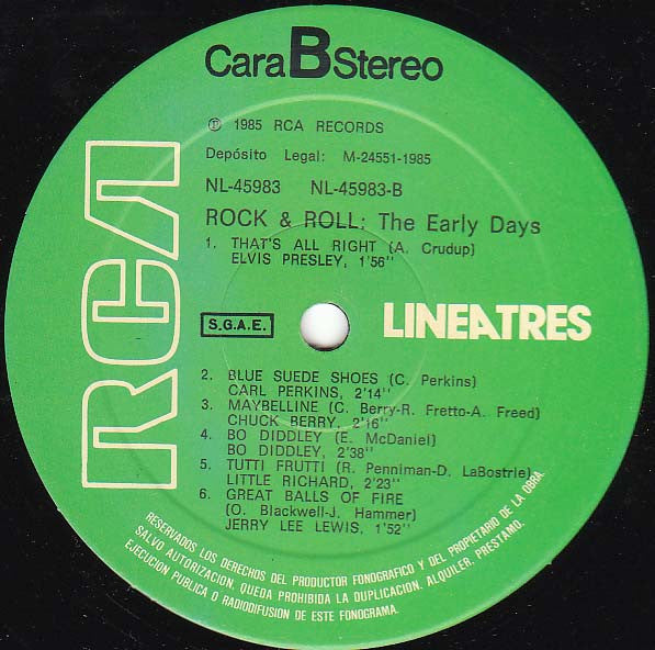 Various : Rock & Roll: Los Primeros Dias (LP, Comp)
