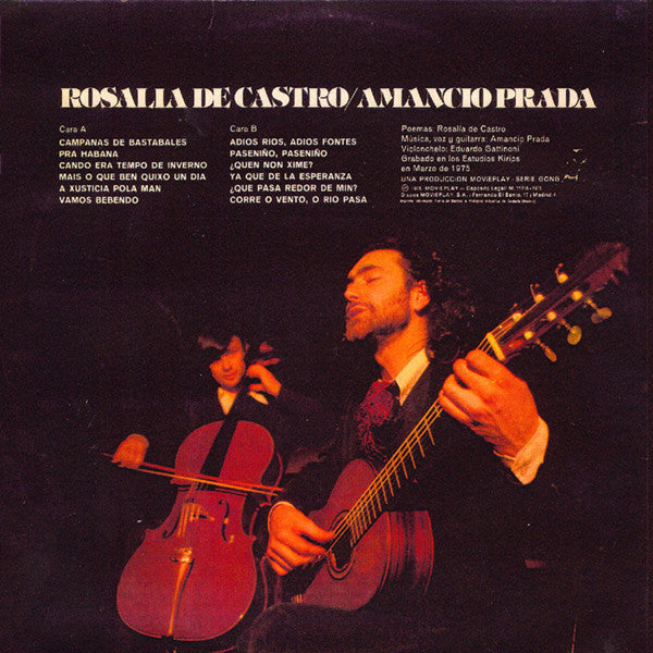 Amancio Prada : Rosalía De Castro / Amancio Prada (LP, Album, Gat)
