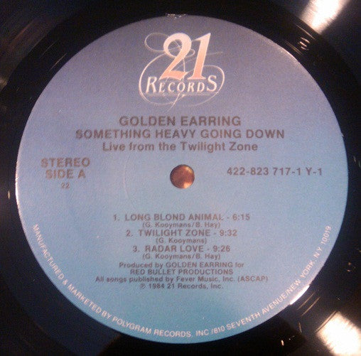 Golden Earring : Something Heavy Going Down (LP, Album, All)