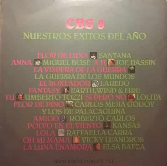 Various : CBS 8 - Nuestros Exitos Del Año (LP, Comp)