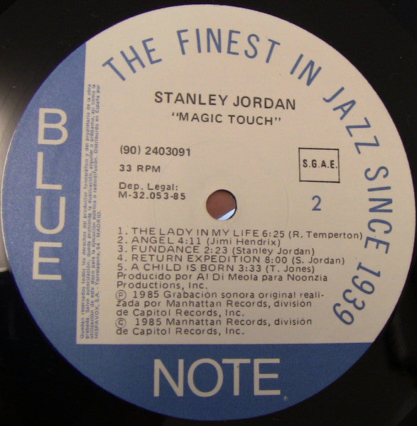 Stanley Jordan : Magic Touch  (LP, Album)