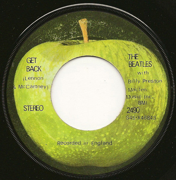The Beatles With Billy Preston : Get Back (7", Single)