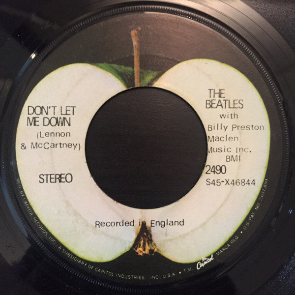 The Beatles With Billy Preston : Get Back (7", Single)