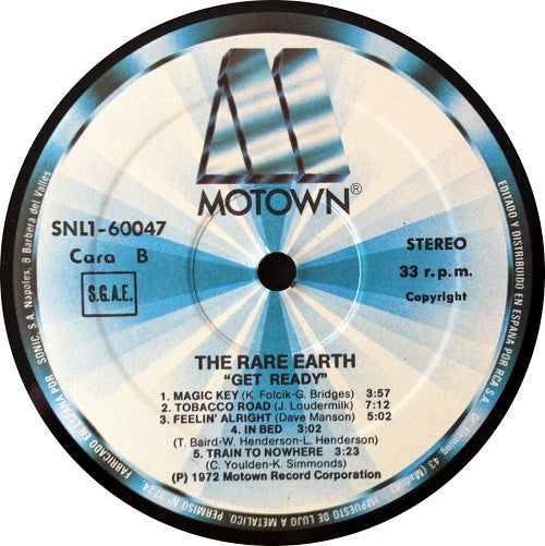Rare Earth : Get Ready (LP, Album, RE)