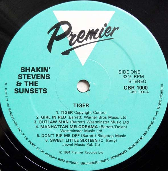 Shakin' Stevens And The Sunsets : Tiger (LP, Comp)