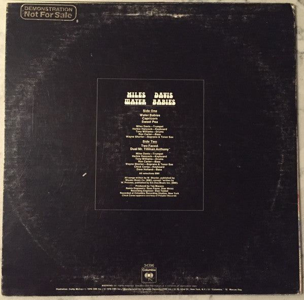 Miles Davis : Water Babies (LP, Album, Promo)