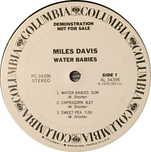Miles Davis : Water Babies (LP, Album, Promo)