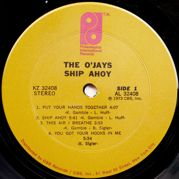 The O'Jays : Ship Ahoy (LP, Album)