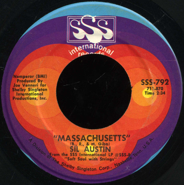 Sil Austin : Massachusetts (7", Single)