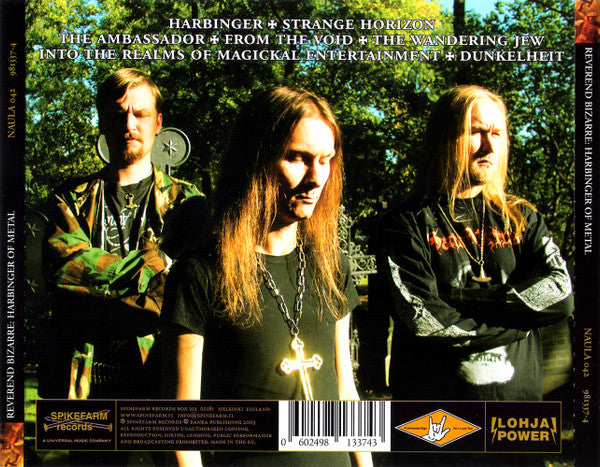 Reverend Bizarre : Harbinger Of Metal (CD, EP)