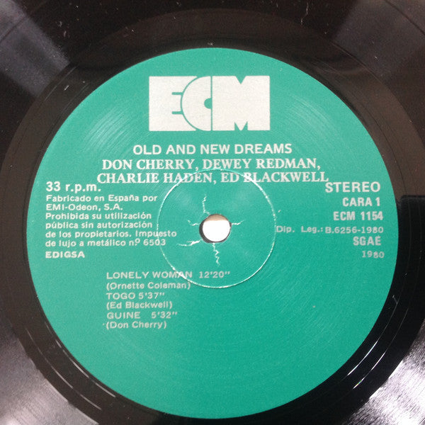 Don Cherry, Dewey Redman, Charlie Haden, Ed Blackwell : Old And New Dreams (LP, Album)
