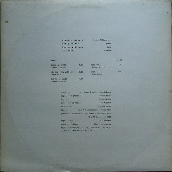 Freddie Hubbard : Outpost (LP)