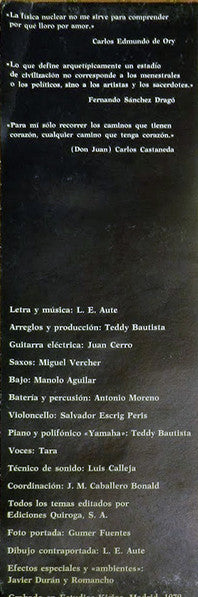 Luis Eduardo Aute : De Par En Par (LP, Album)