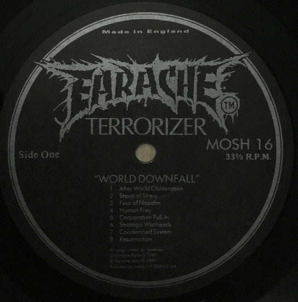 Terrorizer : World Downfall (LP, Album, Blu)