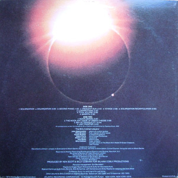 Billy Cobham : Total Eclipse (LP, Album, Ric)