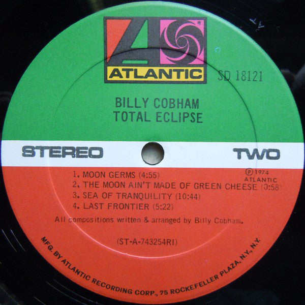 Billy Cobham : Total Eclipse (LP, Album, Ric)