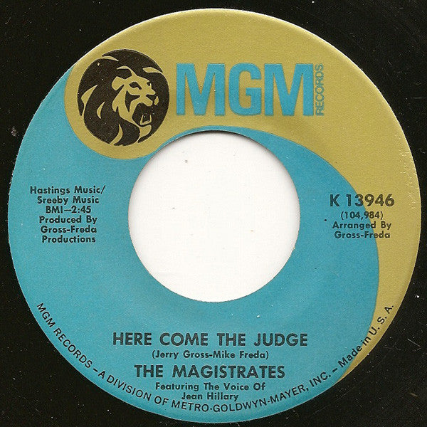 The Magistrates : Here Come The Judge / Girl (7", Single)