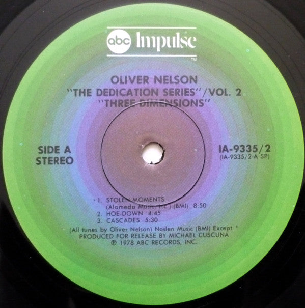 Oliver Nelson : Three Dimensions (2xLP, Comp)