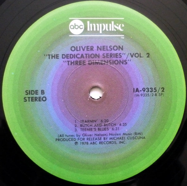 Oliver Nelson : Three Dimensions (2xLP, Comp)