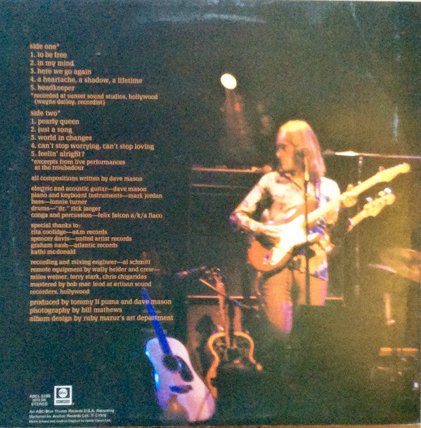 Dave Mason : Headkeeper (LP, Album, RE)