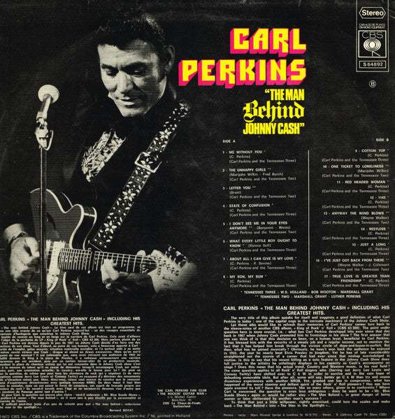 Carl Perkins : The Man Behind Johnny Cash (LP, Comp)