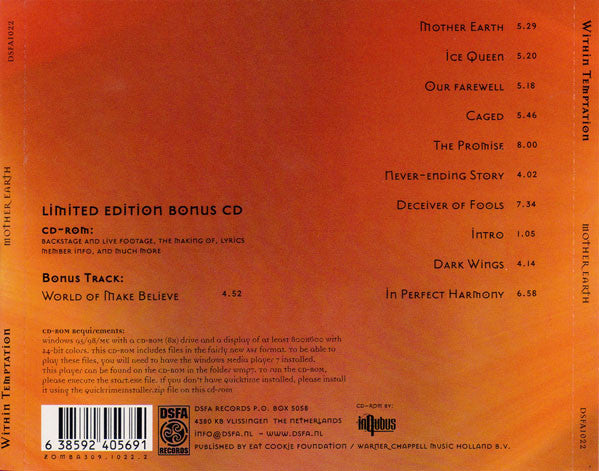 Within Temptation : Mother Earth (CD, Album + CD, Enh + Ltd)