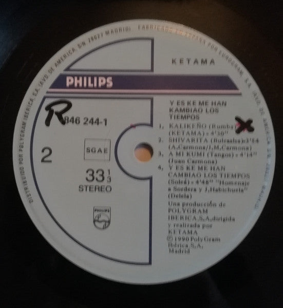 Ketama (2) : ...Y Es Ke Me Han Kambiao Los Tiempos (LP, Album)