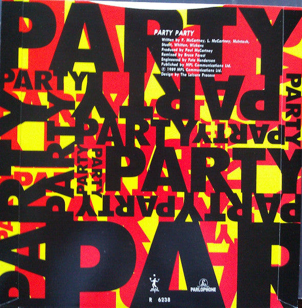 Paul McCartney : Party Party (7", S/Sided, Etch)