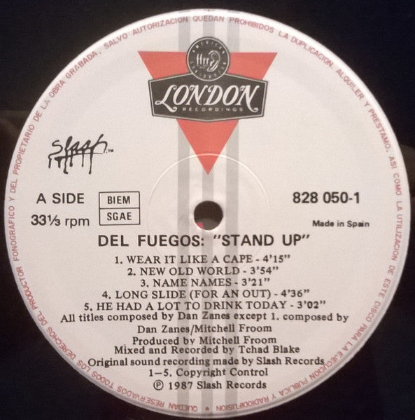The Del Fuegos : Stand Up (LP, Album)