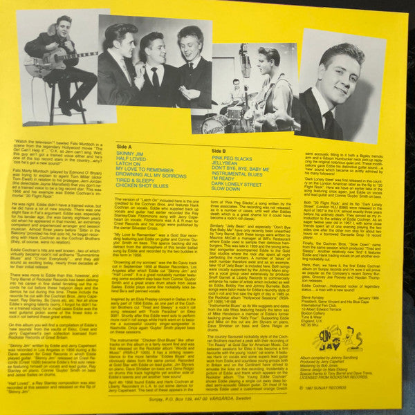 Eddie Cochran : The Hollywood Rocker (LP)