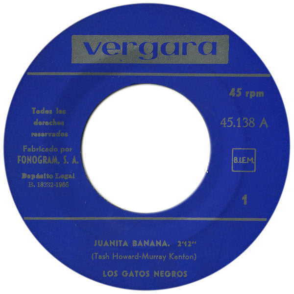 Los Gatos Negros : Juanita Banana / Raska - Yu (7", Single)