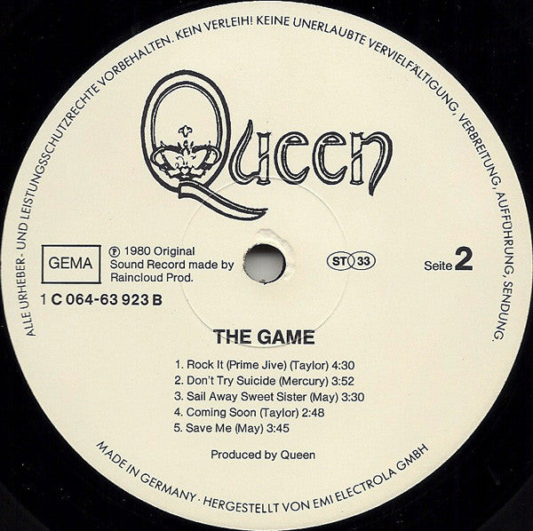Queen : The Game (LP, Album)