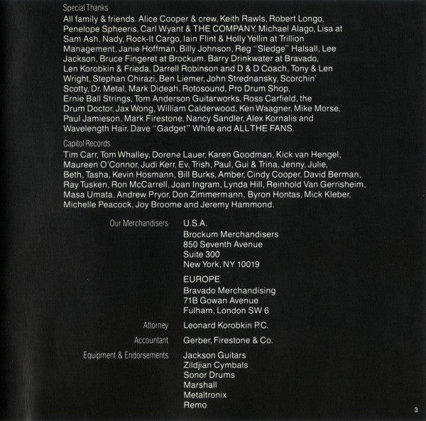 Megadeth : So Far, So Good...So What ! (CD, Album, RE)