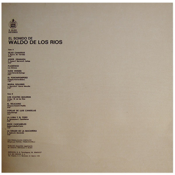 Waldo De Los Rios : El Sonido De Waldo De Los Rios (LP, Comp, RE)