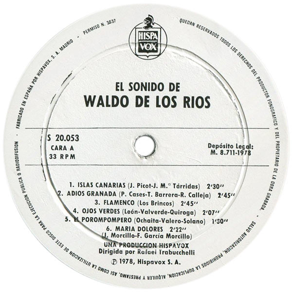 Waldo De Los Rios : El Sonido De Waldo De Los Rios (LP, Comp, RE)