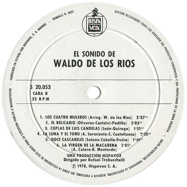 Waldo De Los Rios : El Sonido De Waldo De Los Rios (LP, Comp, RE)