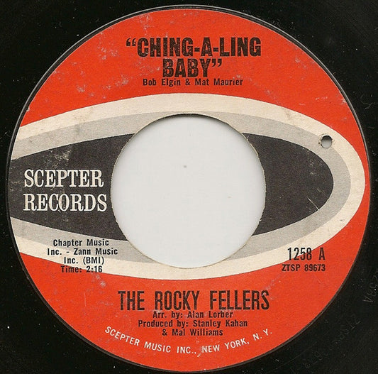 The Rocky Fellers : Ching-A-Ling Baby (7", Single)