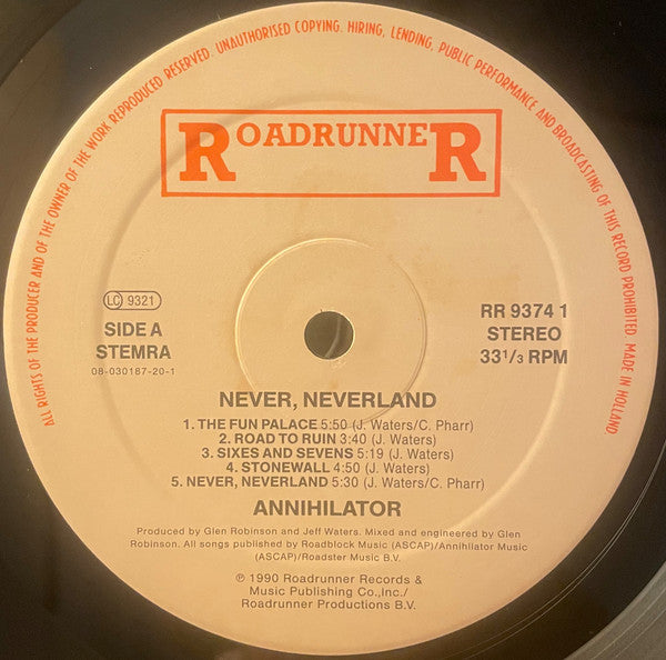 Annihilator (2) : Never, Neverland (LP, Album)