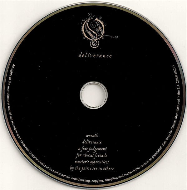 Opeth : Deliverance (CD, Album, Ltd, Dig)